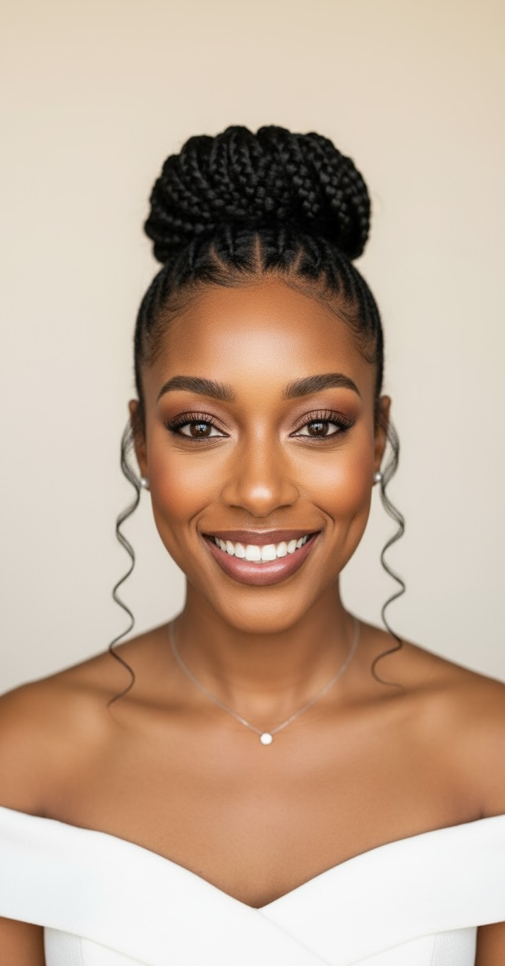 After High Bun Bridal Hair